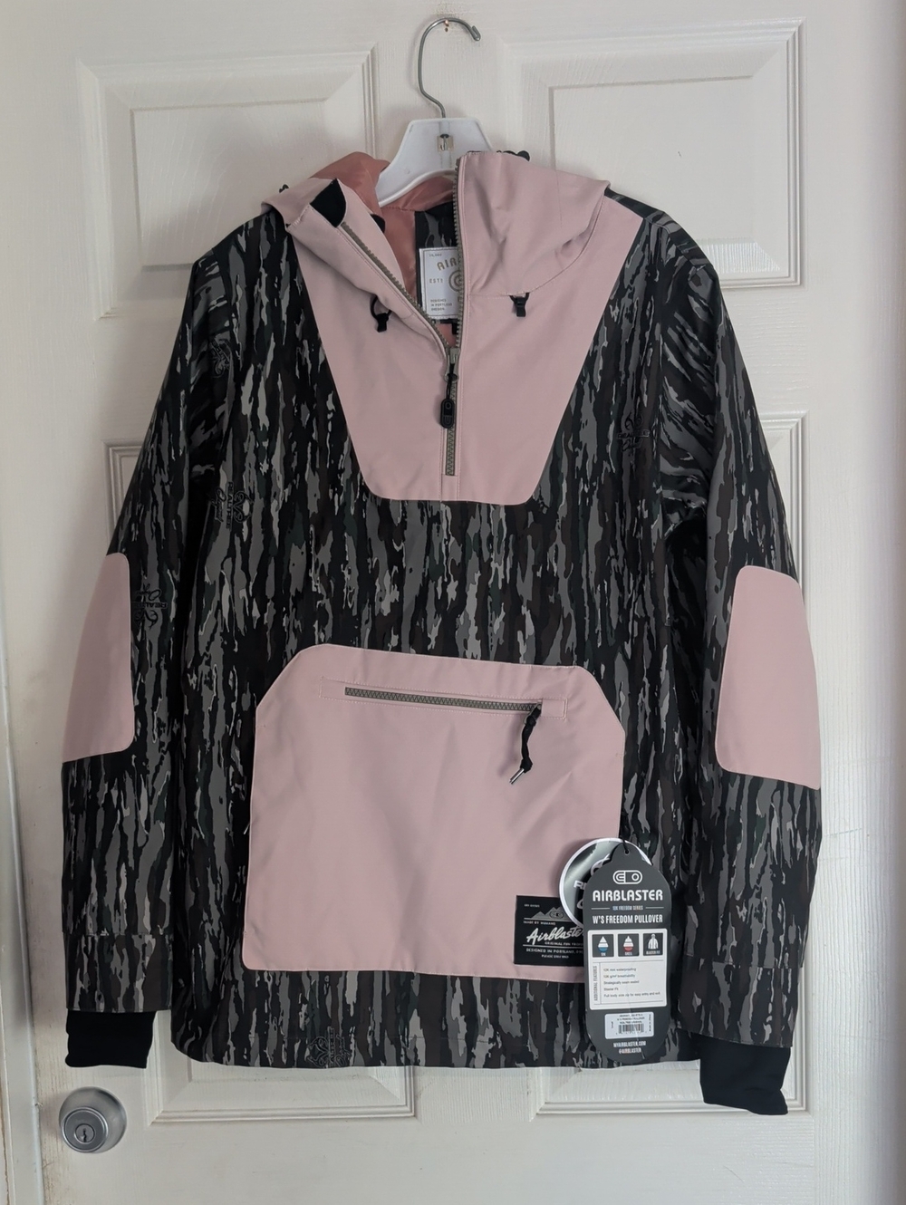 New Airblaster Freedom Winter Shell Pullover Jacket  Women Small Real Tree Camo